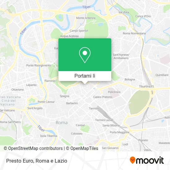 Mappa Presto Euro