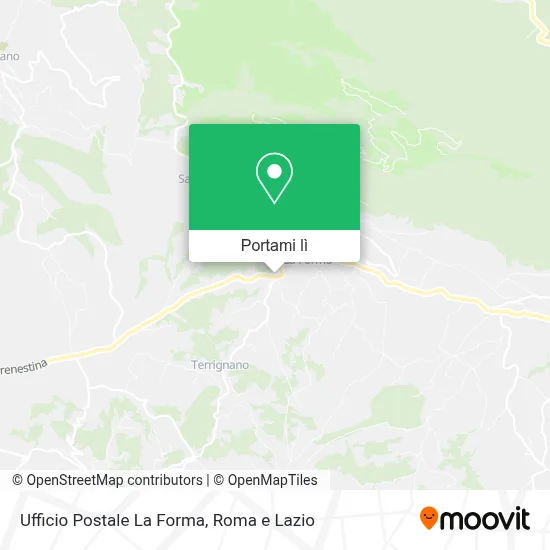 Mappa Ufficio Postale La Forma
