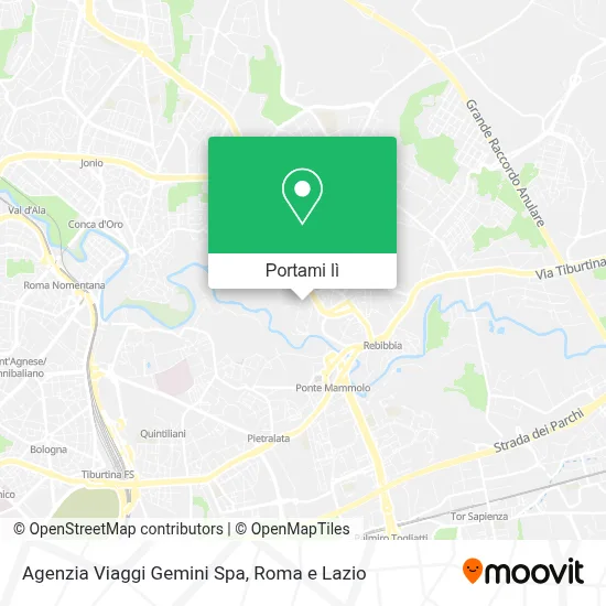 Mappa Agenzia Viaggi Gemini Spa