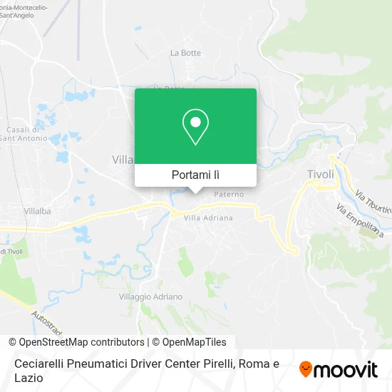 Mappa Ceciarelli Pneumatici Driver Center Pirelli