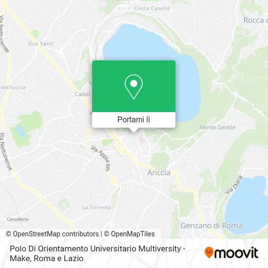 Mappa Polo Di Orientamento Universitario Multiversity - Make