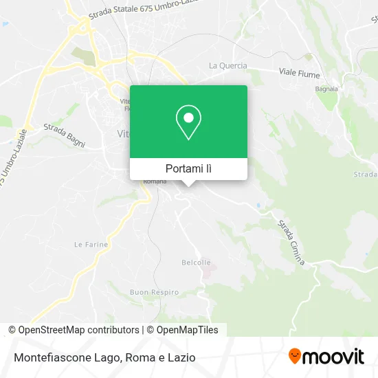 Mappa Montefiascone Lago