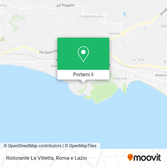 Mappa Ristorante La Villetta