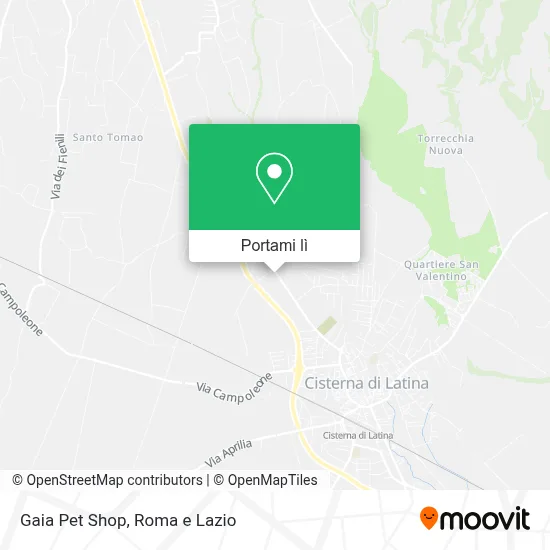 Mappa Gaia Pet Shop