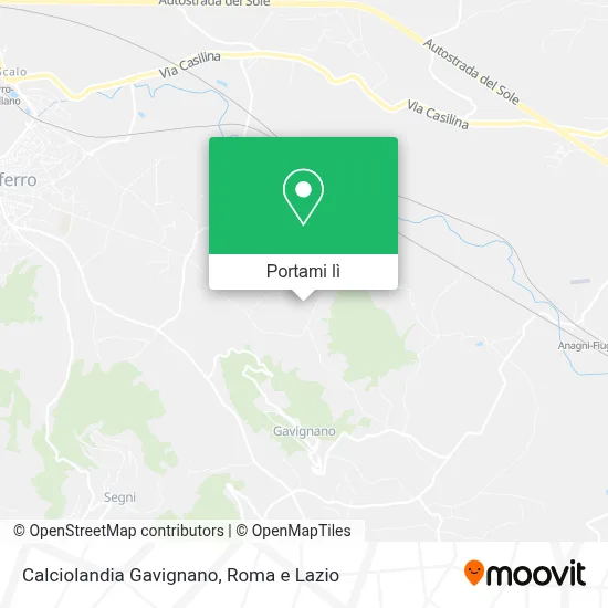 Mappa Calciolandia Gavignano