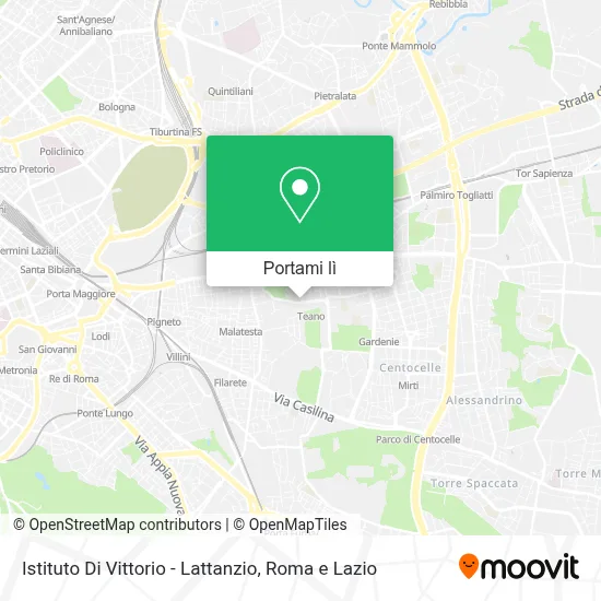 Mappa Istituto Di Vittorio - Lattanzio