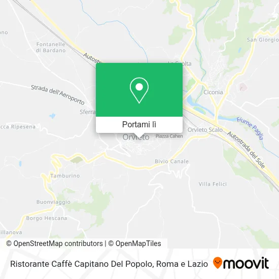 Mappa Ristorante Caffè Capitano Del Popolo