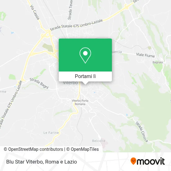 Mappa Blu Star Viterbo