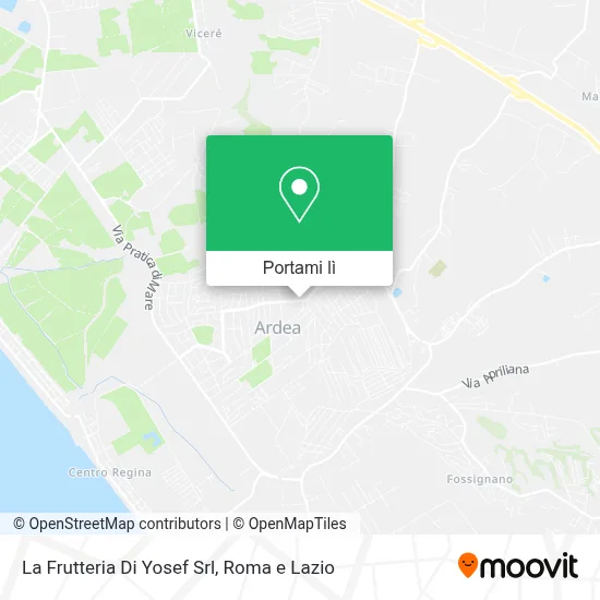 Mappa La Frutteria Di Yosef Srl