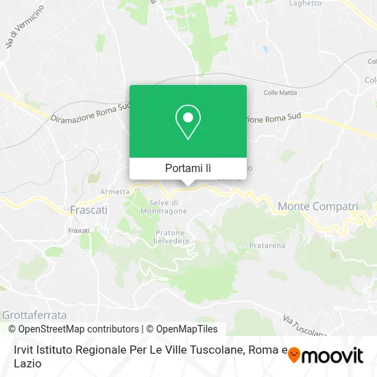 Mappa Irvit Istituto Regionale Per Le Ville Tuscolane