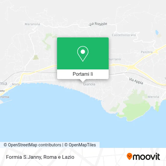 Mappa Formia S.Janny