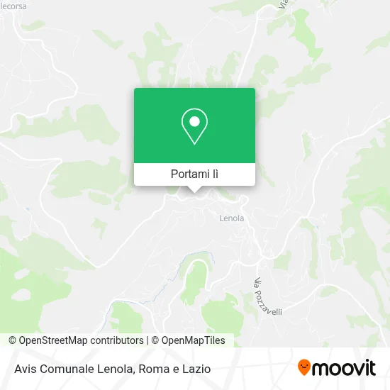 Mappa Avis Comunale Lenola