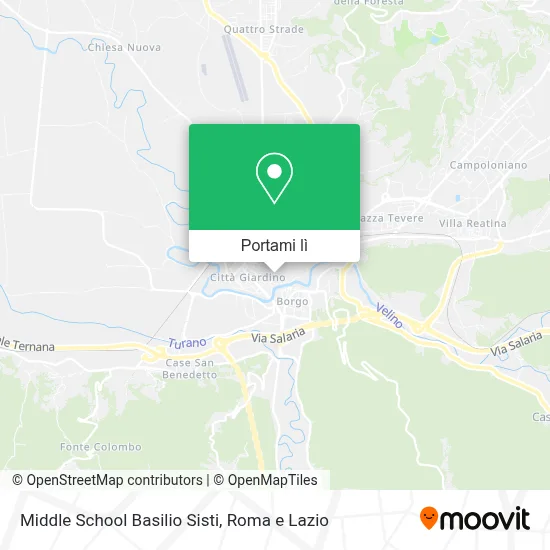 Mappa Middle School Basilio Sisti