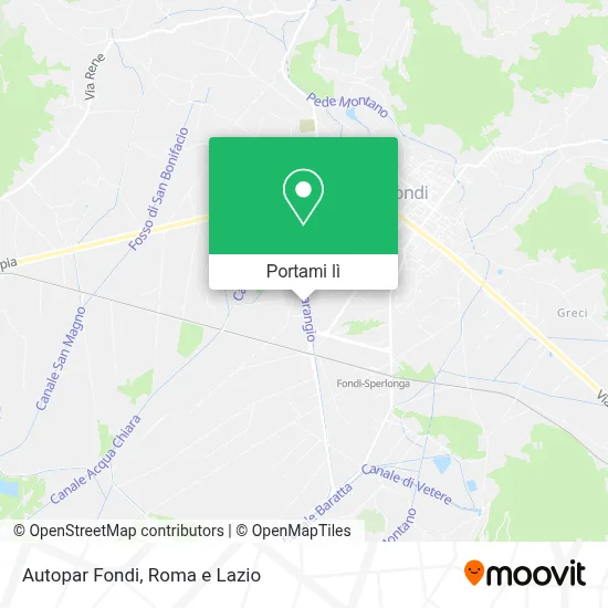 Mappa Autopar Fondi