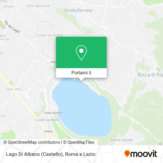 Mappa Lago Di Albano (Castello)