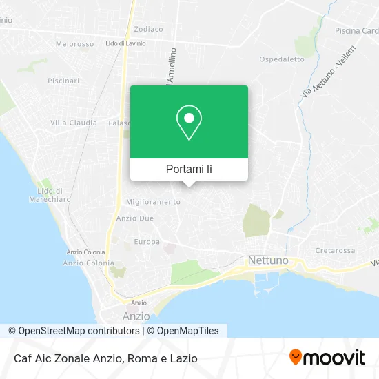 Mappa Caf Aic Zonale Anzio