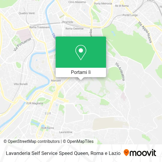 Mappa Lavanderia Self Service Speed Queen