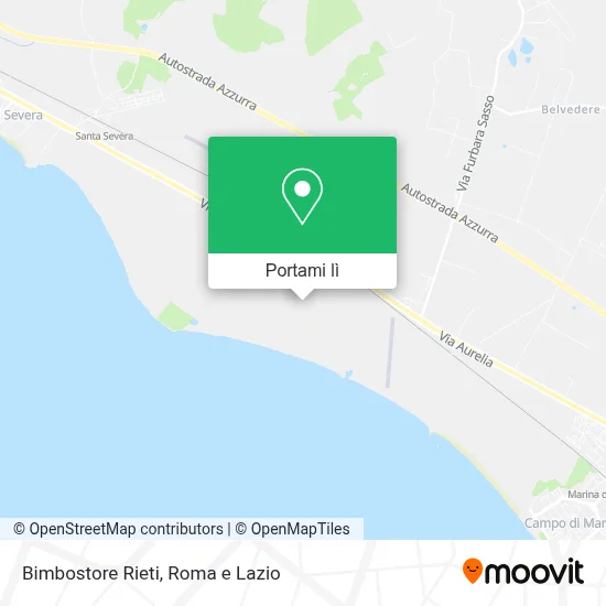 Mappa Bimbostore Rieti
