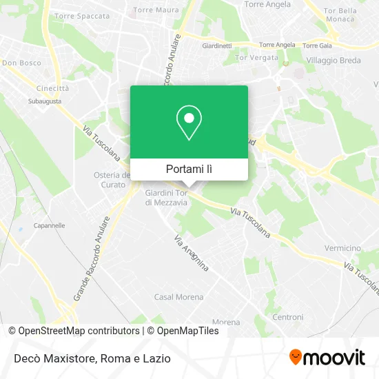 Mappa Decò Maxistore