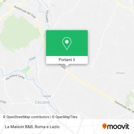 Mappa La Maison B&B
