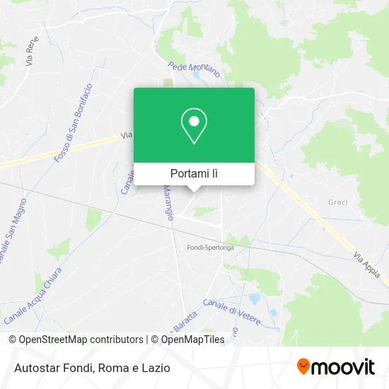 Mappa Autostar Fondi