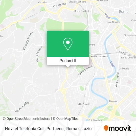 Mappa Novitel Telefonia Colli Portuensi