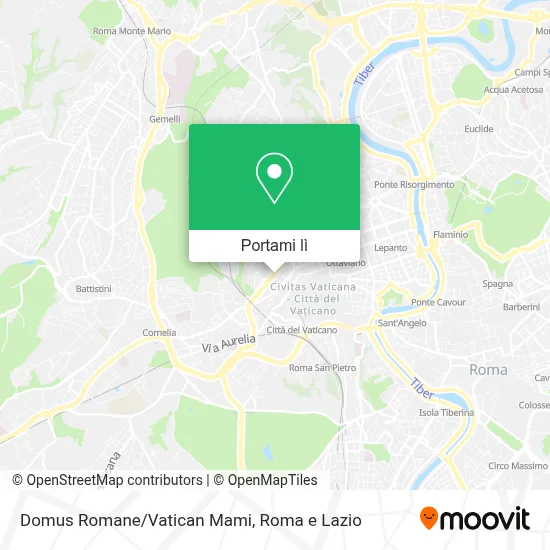 Mappa Domus Romane/Vatican Mami