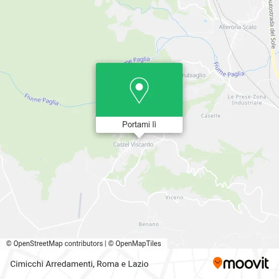 Mappa Cimicchi Arredamenti
