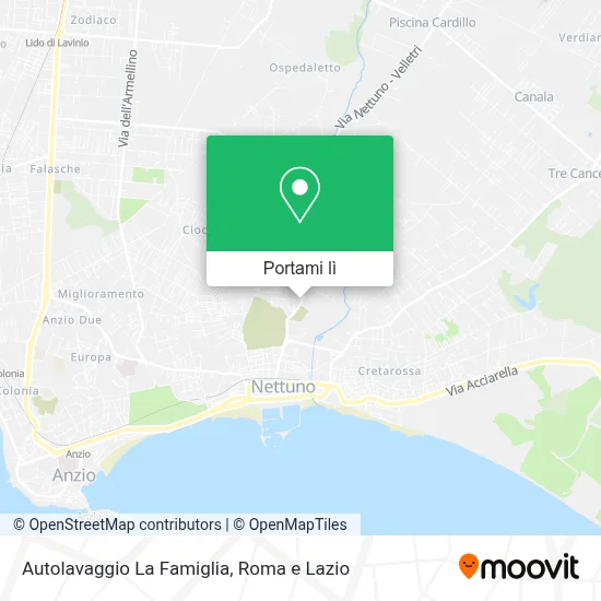 Mappa Autolavaggio La Famiglia