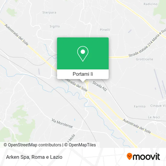 Mappa Arken Spa