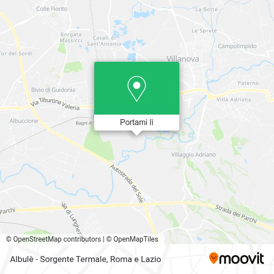 Mappa Albulè - Sorgente Termale