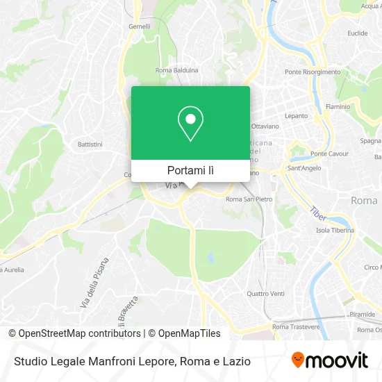 Mappa Studio Legale Manfroni Lepore