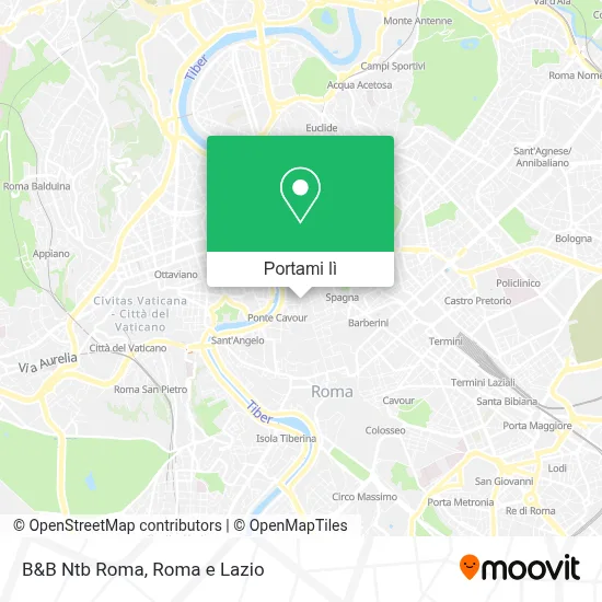 Mappa B&B Ntb Roma