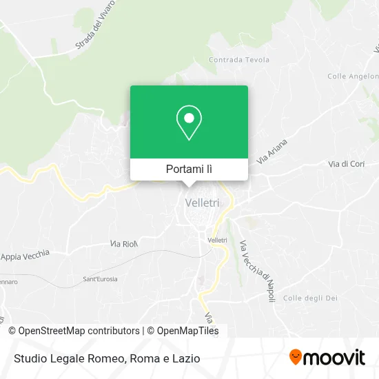 Mappa Studio Legale Romeo