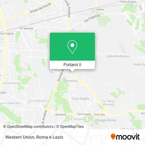 Mappa Western Union