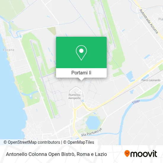 Mappa Antonello Colonna Open Bistrò