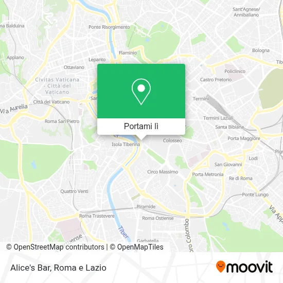 Mappa Alice's Bar