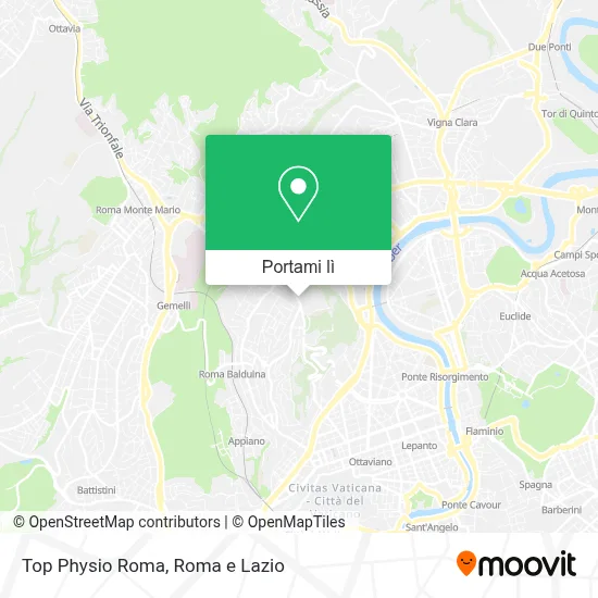 Mappa Top Physio Roma