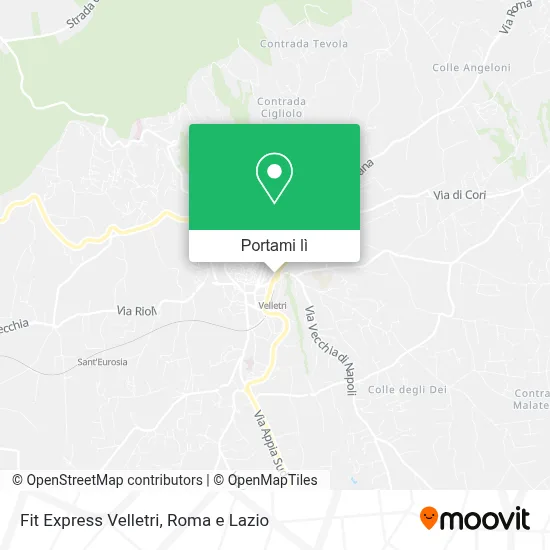 Mappa Fit Express Velletri