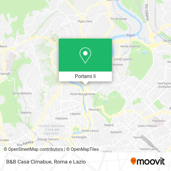 Mappa B&B Casa Cimabue