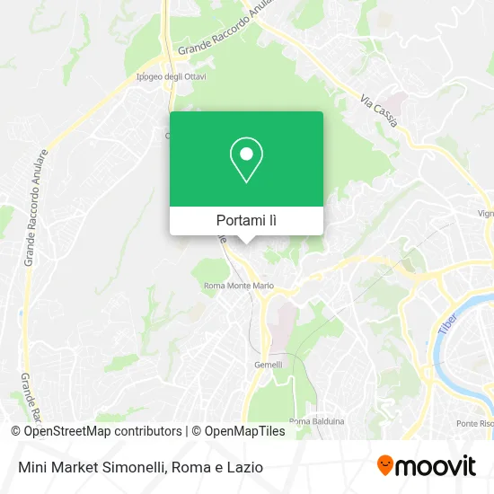 Mappa Mini Market Simonelli