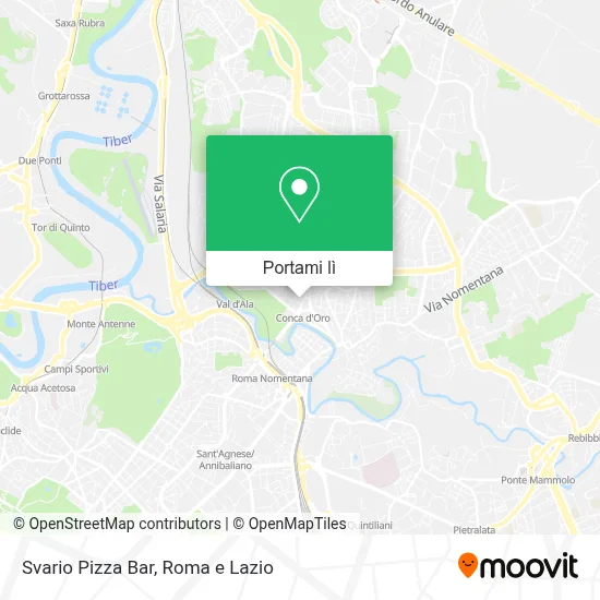 Mappa Svario Pizza Bar