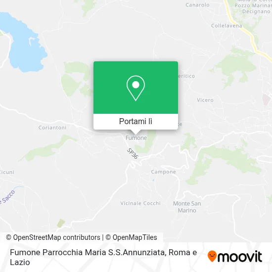 Mappa Fumone Parrocchia Maria S.S.Annunziata