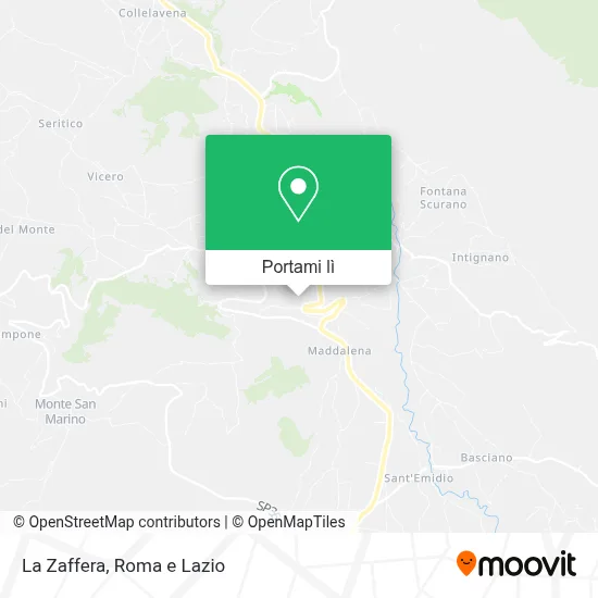 Mappa La Zaffera