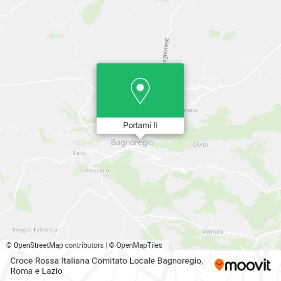 Mappa Croce Rossa Italiana Comitato Locale Bagnoregio