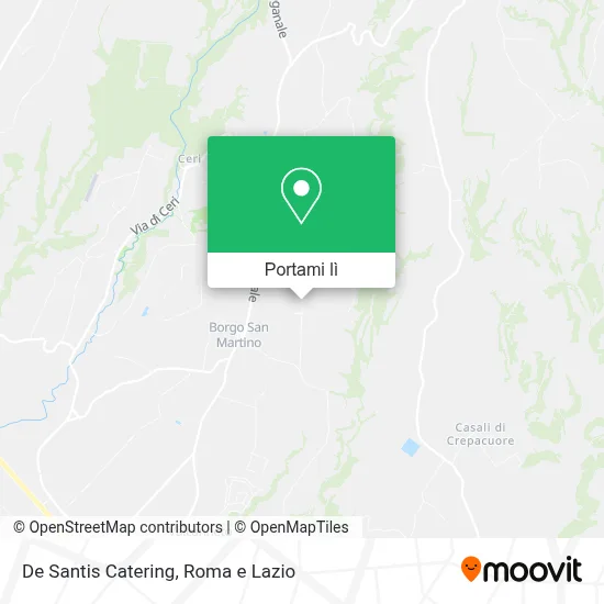 Mappa De Santis Catering