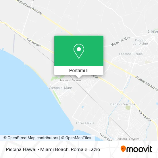 Mappa Piscina Hawai - Miami Beach