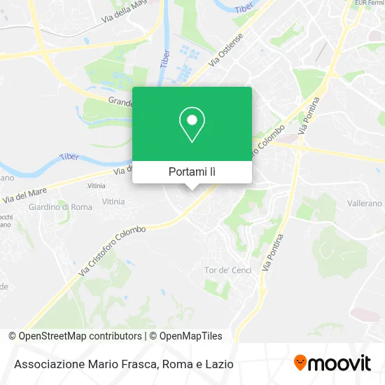 Mappa Associazione Mario Frasca