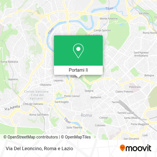 Mappa Via Del Leoncino