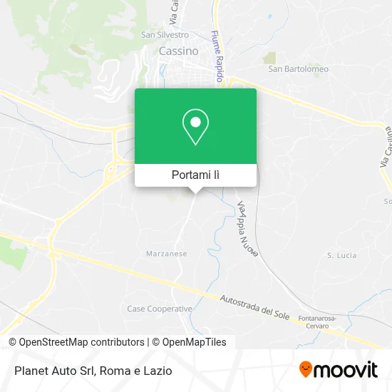 Mappa Planet Auto Srl